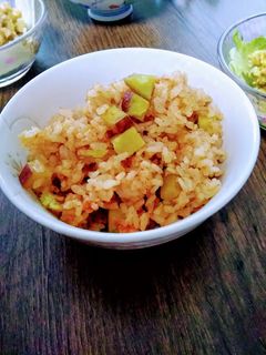野菜ジュースでヘルシー☆さつまいもごはん-レシピのメイン写真