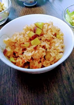 野菜ジュースでヘルシー☆さつまいもごはん-レシピのメイン写真