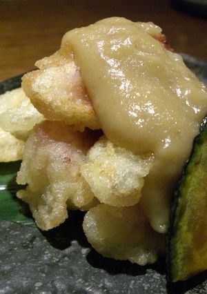 いちじく・てんぷら　くるみ味噌掛け-レシピのメイン写真