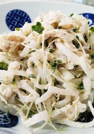 鶏と大根のサラダ☆胡麻マヨネーズ味-レシピのメイン写真