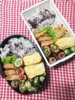 高校男子弁当♡オクラ巻き9/14-レシピのメイン写真
