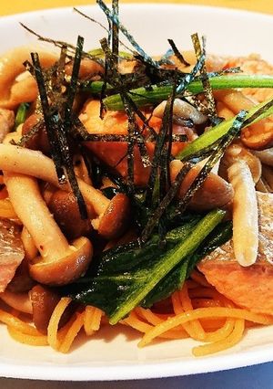 鮭のガリバタ和風パスタ-レシピのメイン写真