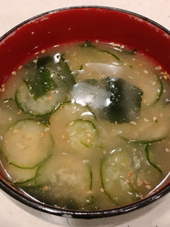 きゅうりとワカメのみ、ちょい甘冷や汁!-レシピのメイン写真