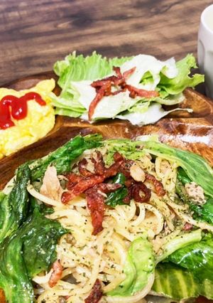 ♪ツナとレタスとベーコンのパスタ♪-レシピのメイン写真