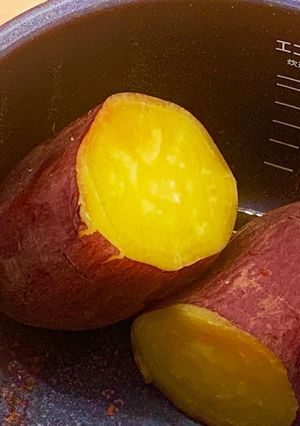 子どもが自分で作れる「炊飯器de蒸し芋」-レシピのメイン写真
