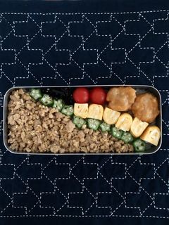 鶏そぼろ弁当-レシピのメイン写真