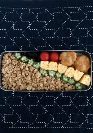 鶏そぼろ弁当-レシピのメイン写真