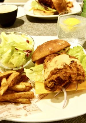 アメリカごはん☆チキンサンドイッチ-レシピのメイン写真