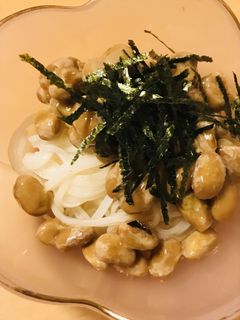 毎日の納豆●冷製素麺と-レシピのメイン写真
