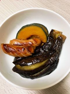 なすとかぼちゃの煮びたし-レシピのメイン写真