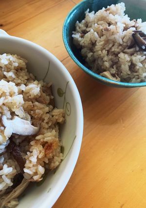 干し椎茸と生椎茸の炊き込みご飯-レシピのメイン写真