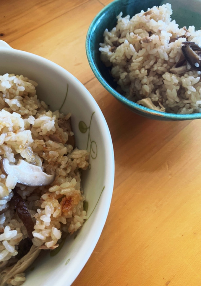 干し椎茸と生椎茸の炊き込みご飯-レシピのメイン写真