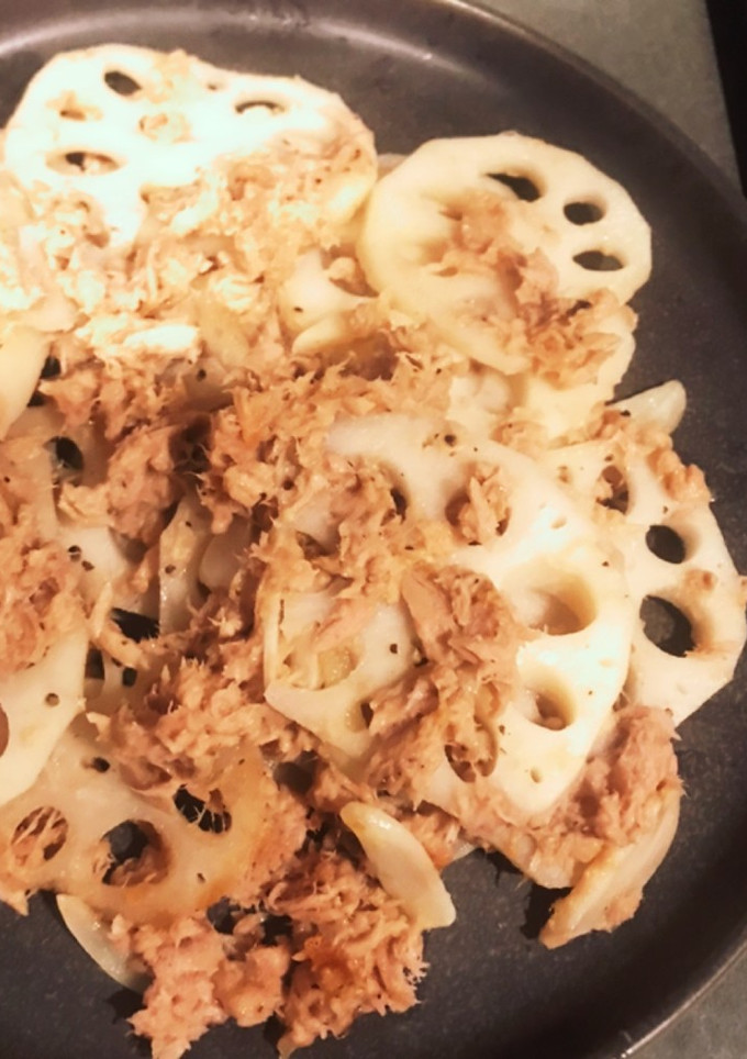 超簡単！蓮根とツナの炒め物-レシピのメイン写真