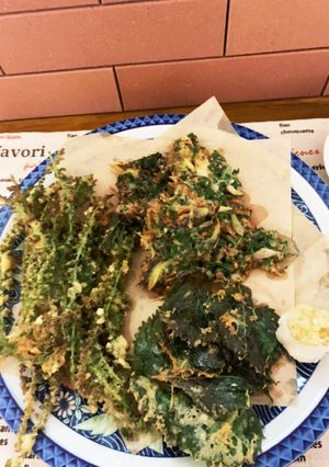 紫蘇の実や葉の天ぷら♪胡麻油で香ばしい-レシピのメイン写真