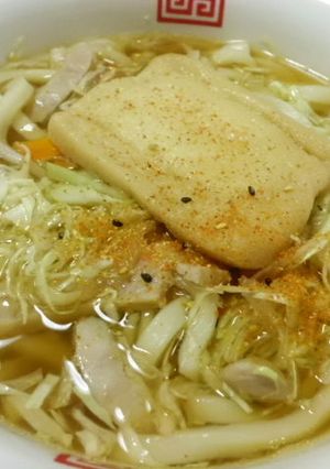 レンジでワンボールの野菜たっぷりうどん-レシピのメイン写真