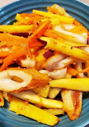 子供大好き！さつまいもの塩バターきんぴら-レシピのメイン写真