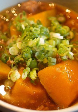 ごはんが進む！カボチャのそぼろ煮-レシピのメイン写真