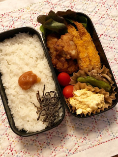 高カロリー弁当☆唐揚げ&エビフライ-レシピのメイン写真