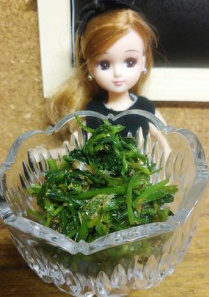 リカちゃん♡セリとナンプラーいりこ和えꕤ-レシピのメイン写真