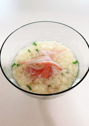 冷製卵スープ　茶碗蒸しリメイク-レシピのメイン写真