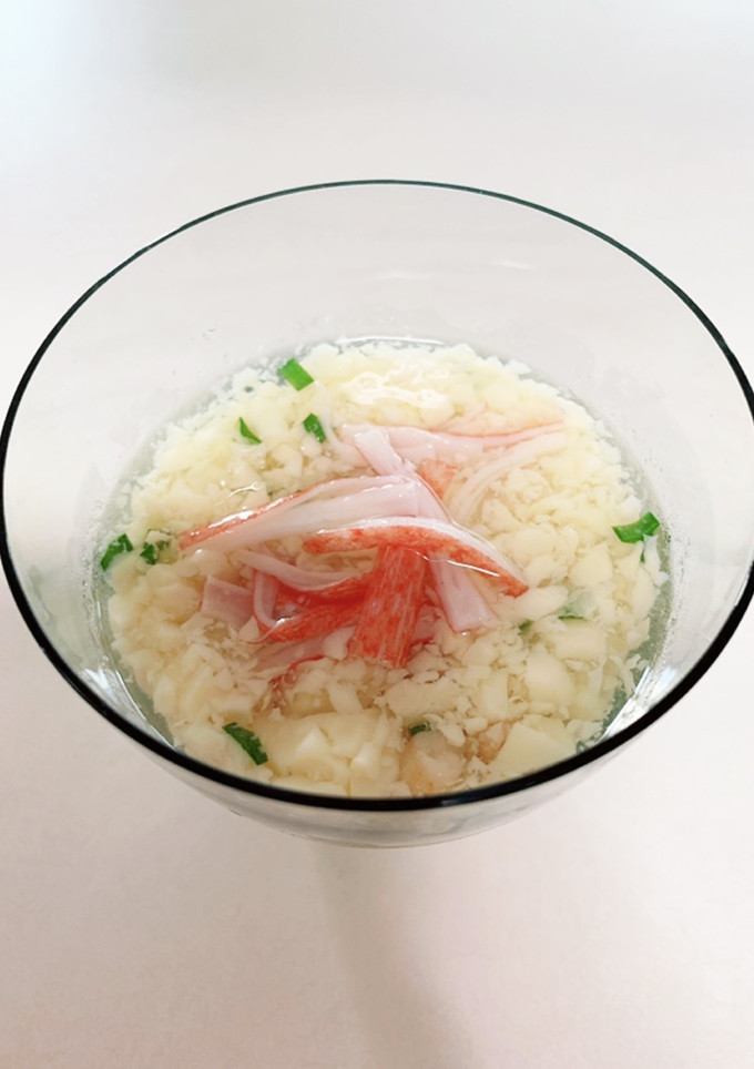 冷製卵スープ　茶碗蒸しリメイク-レシピのメイン写真