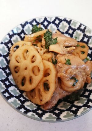 鶏肉とれんこんの甘辛照り焼き煮-レシピのメイン写真