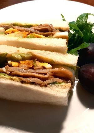 柔らかい豚肉生姜焼きのサンドイッチ-レシピのメイン写真