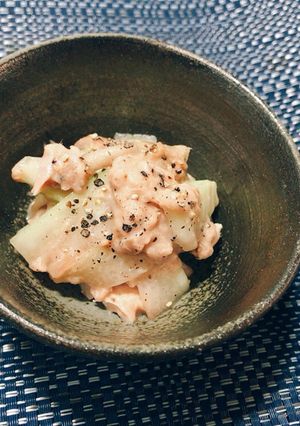 スイカの皮とツナのシャキシャキサラダ♡-レシピのメイン写真