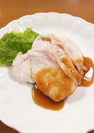 蒸し胸肉のサッパリポン酢-レシピのメイン写真