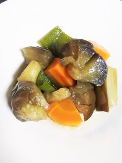 【幼児食】なすにんじんピーマンの煮びたし-レシピのメイン写真