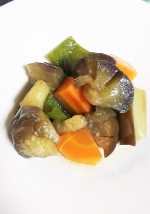 【幼児食】なすにんじんピーマンの煮びたし-レシピのメイン写真