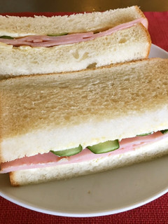 クリームチーズハムサンドイッチ-レシピのメイン写真