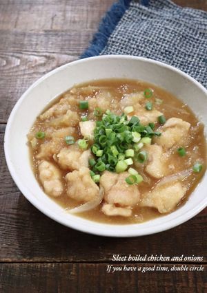 フライパン1つ！鶏むね肉と玉葱のみぞれ煮-レシピのメイン写真