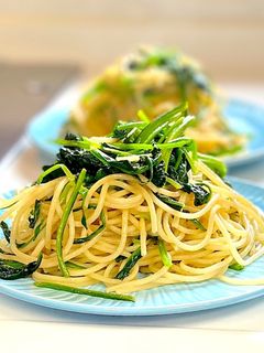 超簡単!ほうれん草だけの和風スパゲティ-レシピのメイン写真