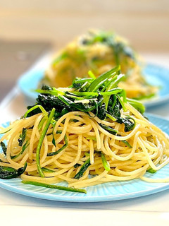 超簡単!ほうれん草だけの和風スパゲティ-レシピのメイン写真