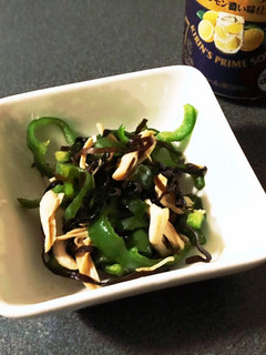 ビールが進む♪ささみとピーマン塩昆布和え-レシピのメイン写真