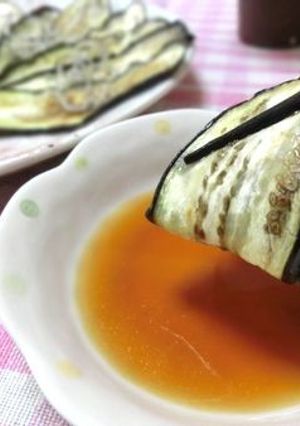 焼きなす　梅じゃこしそを巻いて♪-レシピのメイン写真