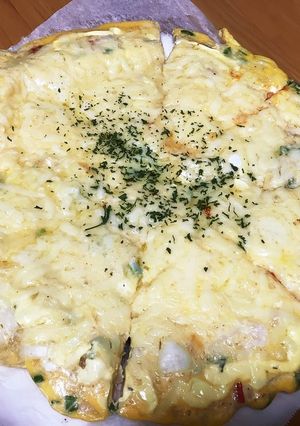 ふわふわ卵のピザ風オムレツ-レシピのメイン写真