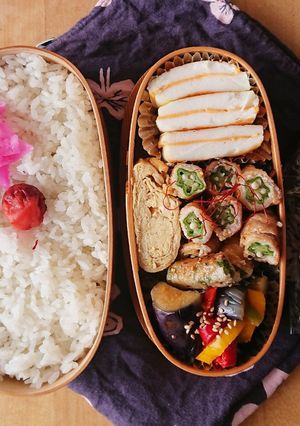 お弁当★オクラ豚バラ巻き★作り置き日持ち-レシピのメイン写真