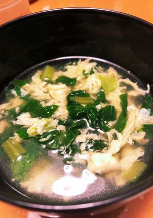 簡単！小松菜中華スープ-レシピのメイン写真