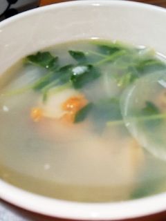 ホタテ豆苗スープ♪-レシピのメイン写真