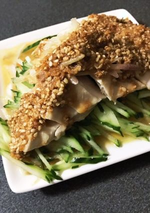 レンジで簡単。鶏胸肉で棒棒鶏-レシピのメイン写真