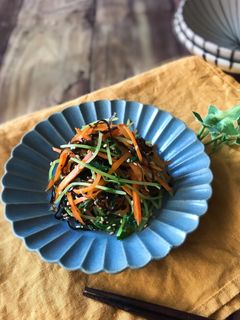『5分で出来る!』豆苗の塩昆布サラダ-レシピのメイン写真