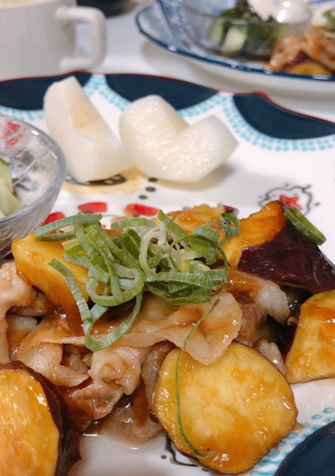さつまいもと豚バラの中華炒め-レシピのメイン写真