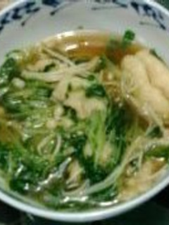 <すぐできる>あげと水菜の煮物-レシピのメイン写真