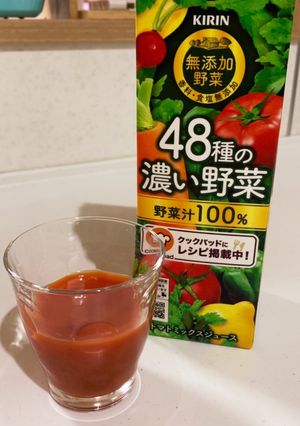 野菜ジュースで簡単寒天おやつ♪-レシピのメイン写真