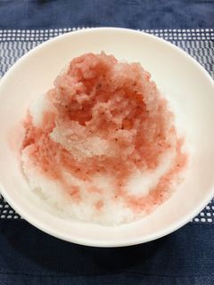 かき氷に!イチゴミルクシロップ-レシピのメイン写真