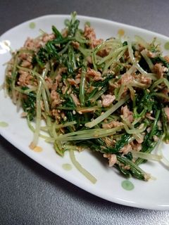 水菜とツナのサラダ-レシピのメイン写真