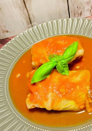 豆腐でヘルシー！ロールキャベツのトマト煮-レシピのメイン写真
