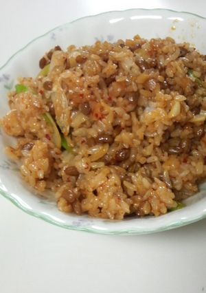 キムマヨでガーリックな☆納豆チャーハン-レシピのメイン写真